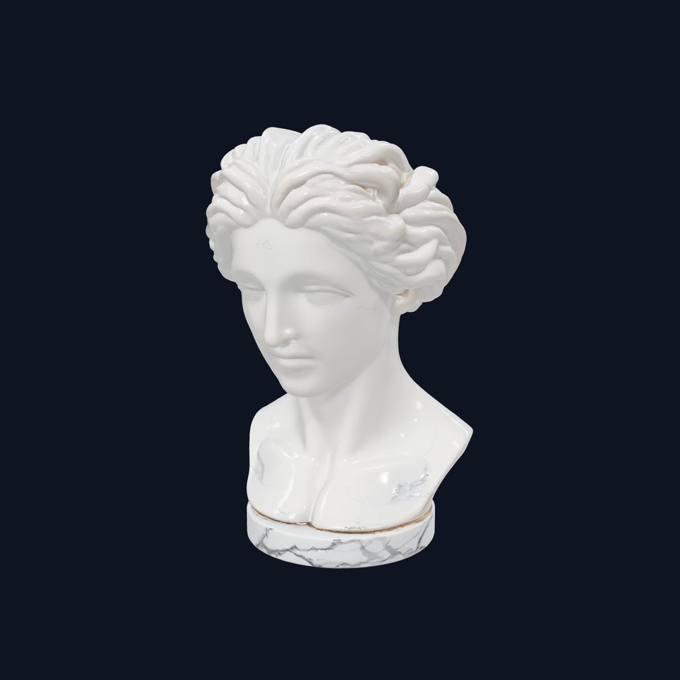 White Marble Bust model pack